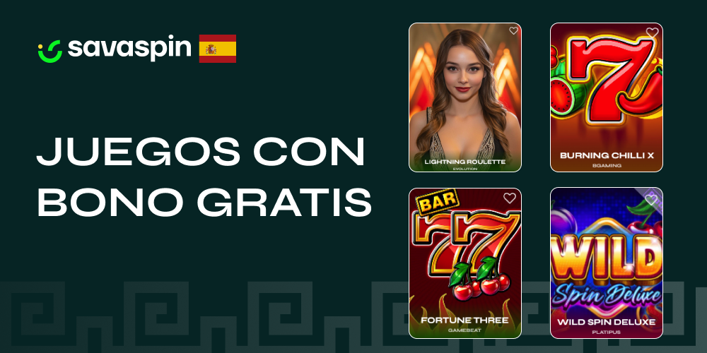 Tragamonedas y juegos de mesa disponibles con el bono sin depósito