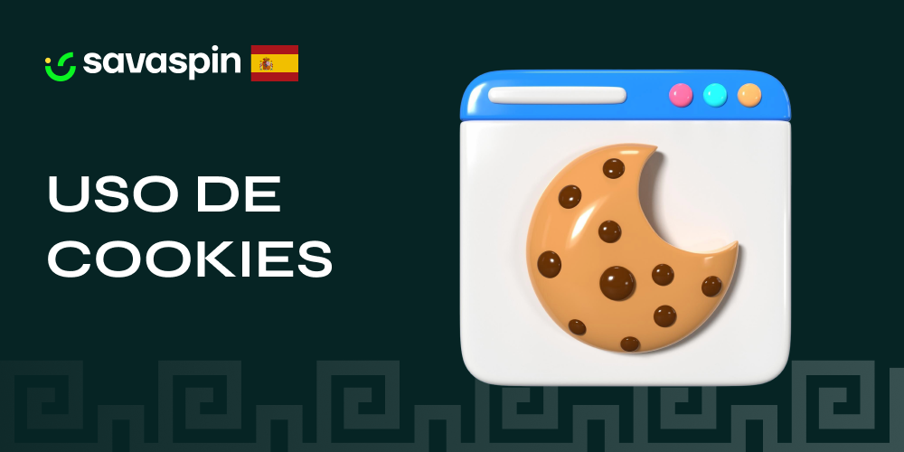 Ventana emergente informando sobre el uso de cookies en el sitio web de Savaspin