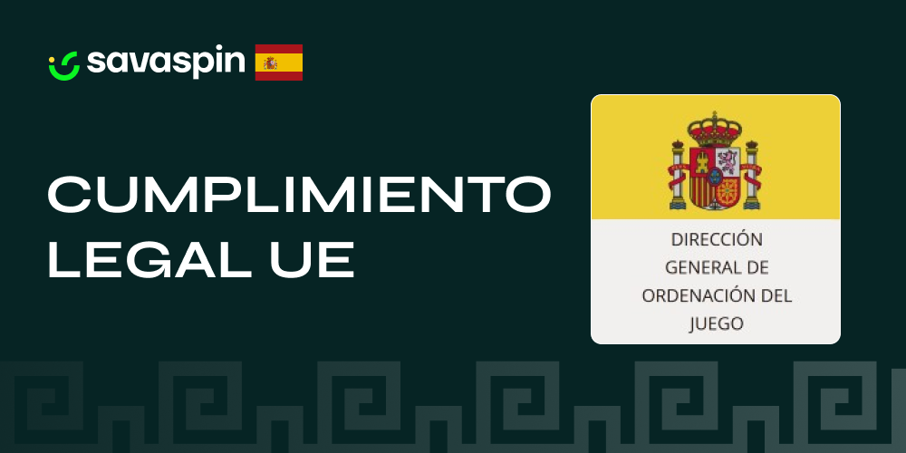 Logotipo de la DGOJ representando el cumplimiento legal de Savaspin en España y la UE