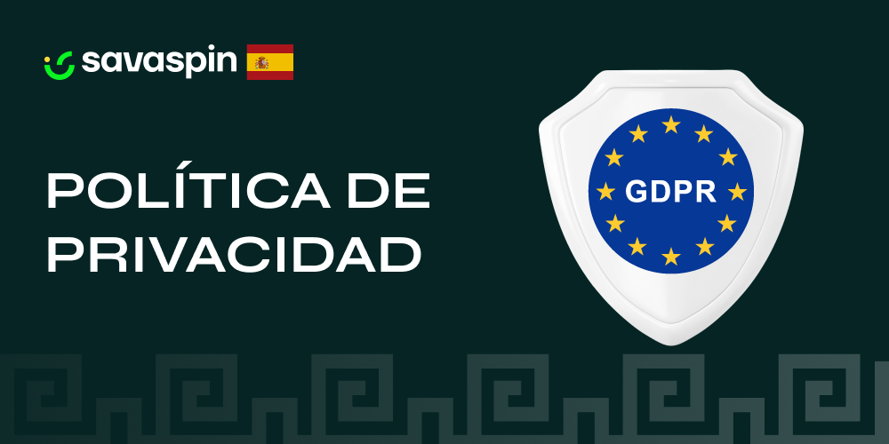 Documento o icono de escudo representando la política de privacidad de Savaspin