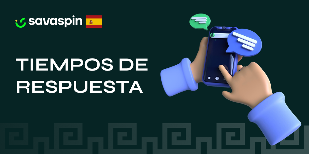 Reloj y documento explicando los plazos de respuesta del soporte de Savaspin