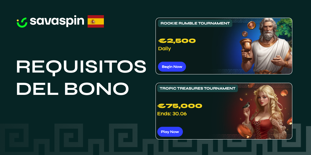 Lista de requisitos de apuesta para el bono sin depósito