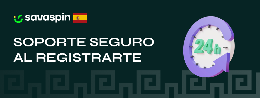 Iconos de ayuda en línea y escudo de seguridad en pantalla de registro en Savaspin