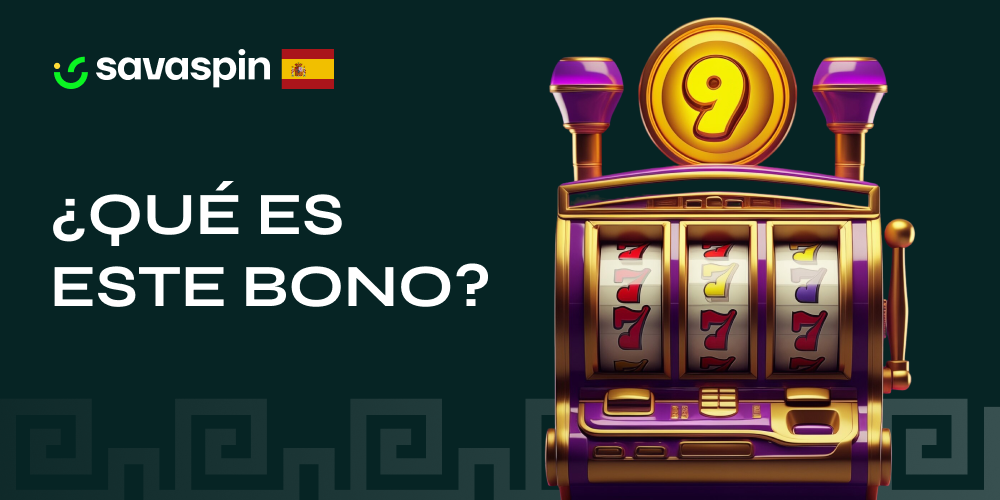 Explicación visual del bono sin depósito ofrecido por Savaspin